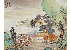 江馆听秋图