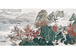 霜落林端万壑幽
