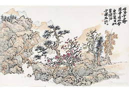 啼鸟云山静 落花溪水香